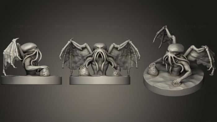 Figurines simple (Cthulhu Concept, STKPR_0301) 3D models for cnc